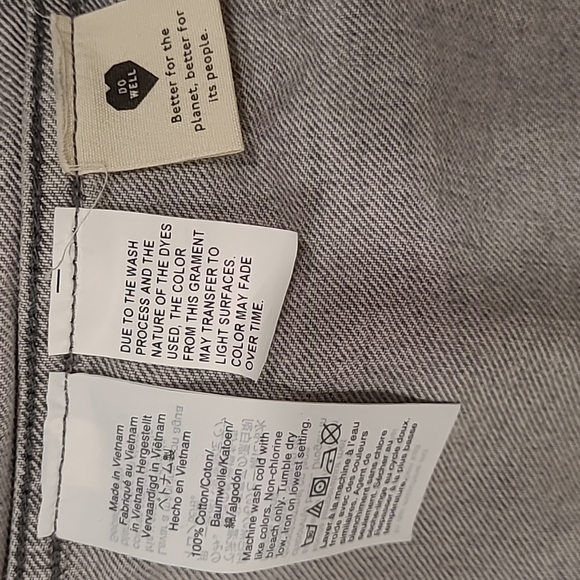 Madewell The Boxy-Crop Jean Jacket   SZ M gray - Picture 4 of 5